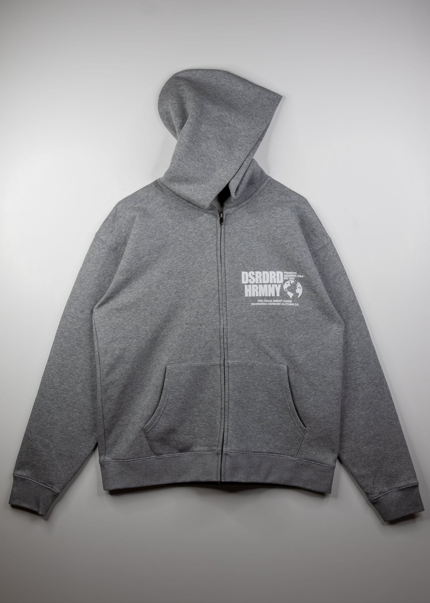 Members Only Grey Zip-Up Hood