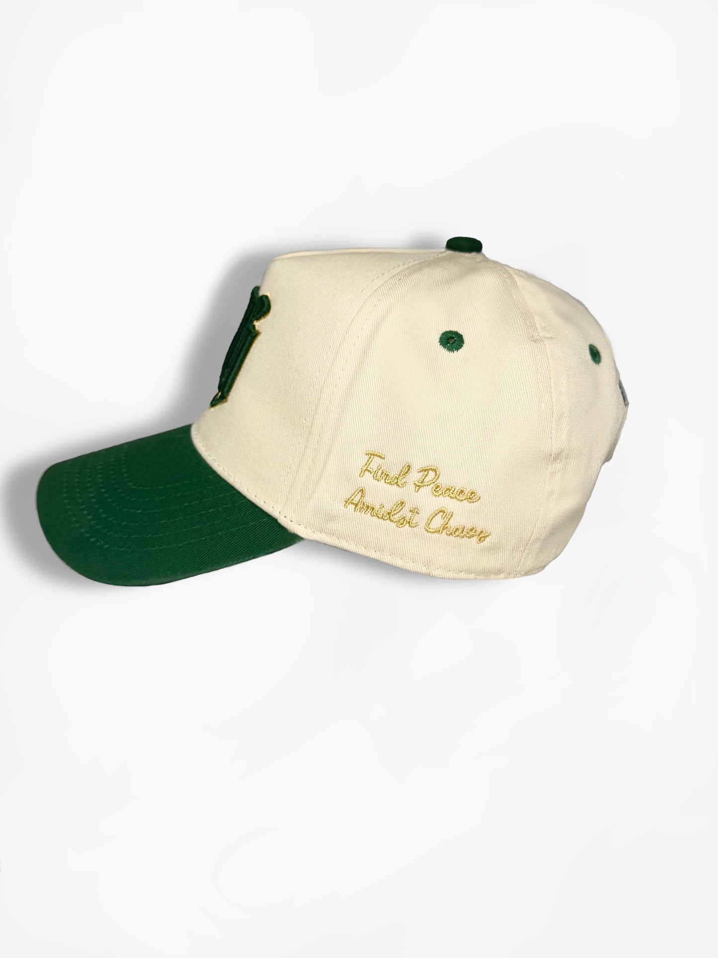 GRN/GLD 5 Panel Snapback