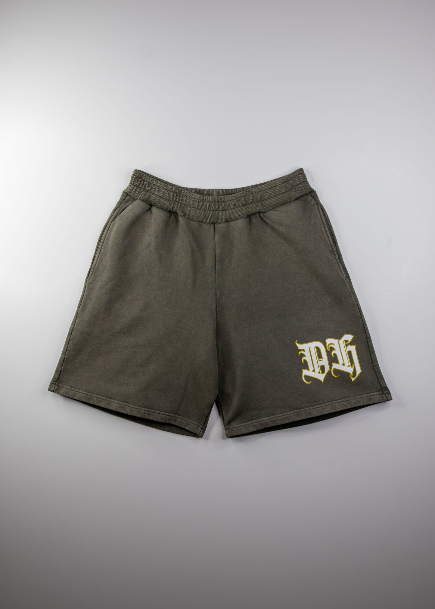 French Terry Olive Shorts